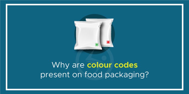 Why are colour codes present on food packaging?
