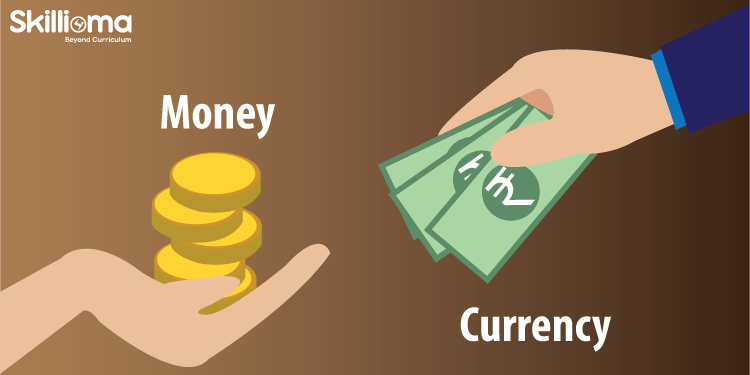 Difference between money and currency